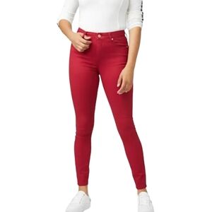 Red Skinny Jeans From Guess